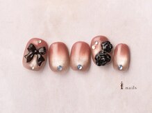 アイネイルズ 横浜EAST店(I-nails)/ピンク×ブラックネイル