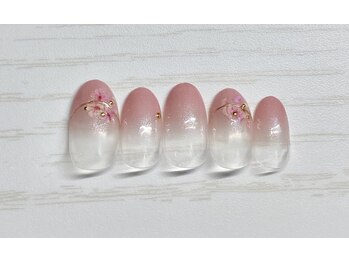 フラワーラインネイル