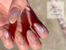 パラジェルフラワー春ネイル