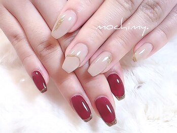 モチミィ(mochimy.)/*秋冬ワンカラーネイル*