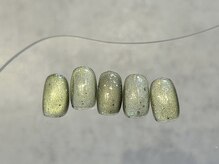 ラクネイル 浦和店(raku nail)/マグネット×ラメ