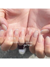 リボンをアクセントに！