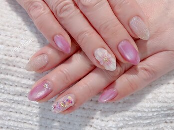 モンビジュー(mon bijou.)/押し花リボン&ぷっくりフラワー