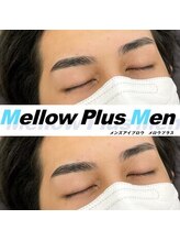 メロウプラス(mellow+)/メンズ眉毛/アイブロウ/眉毛