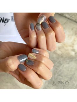 ネイルスペース ジェイズ ピンキー(NAIL SPACE J's PINKY)/くすみblue☆
