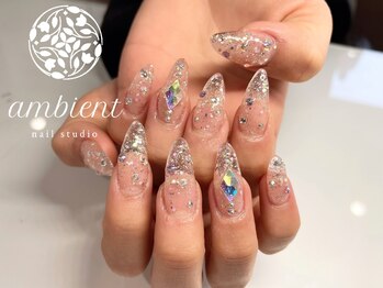 ネイルスタジオ アンビエント 表町店(Nail Studio ambient)/キラキラネイル