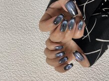 キキネイル 二子玉川(kikinail)/マグネットネイビーネイル