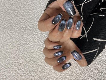 キキネイル 二子玉川(kikinail)/マグネットネイビーネイル