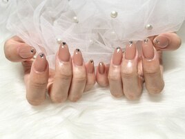 シンプルハートネイル