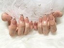 シンプルハートネイル