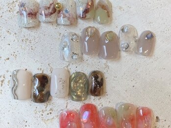 ハナスタジオ(hana._ studio)の写真/お得な定額コース!シンプルから旬のトレンドネイルまで幅広いデザインをご用意◎あなたの理想を叶えます♪