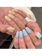 アールネイルドットコム(R*NAIL.com)/ワンカラー×リボン