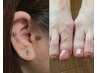 耳ツボジュエリーとワンカラー【フット】のセット　￥7,500円⇒￥6,500円