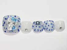 ネイルメゾン 渋谷店(NAIL MAISON)/ブルーレオパード￥8500