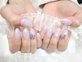 cute lavender nail