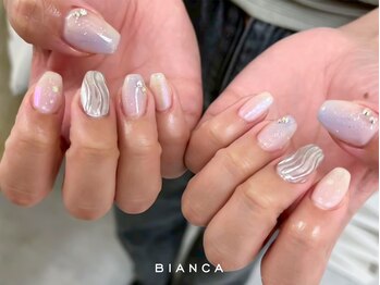 ビアンカマーレ 中野店(Bianca mare)の写真/シンプル~ゴージャスまで☆お好きな価格で素敵な指先に♪【¥5800.¥6300.¥6800.¥7800.¥9300】