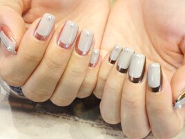 変形ミラーネイル