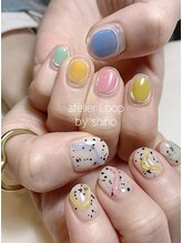 アトリエループ(atelier Loop by shiho)/クリアかこみネイル