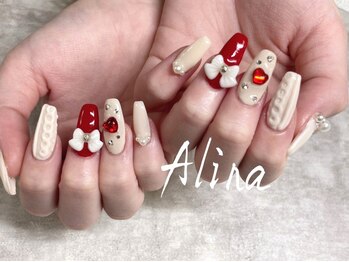 エリナネイルサロン池袋(Alina Nail Salon)の写真/せっかく伸ばしていたのに一本だけ折れてしまった…そんな方でも大丈夫♪1本だけでも長さだしOK★