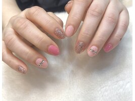パラジェル　春ピンクネイル
