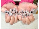 長さだし10本のゴテゴテネイル
