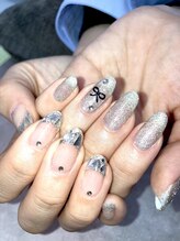 ラキネイル(LAKI Nail)/フラッシュ・ガラスフレンチ