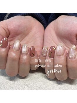 ジェルメ(germer)/大人のバレンタインネイル