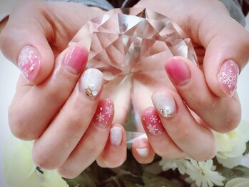 プルミエ ネイル(Premier Nail)/チークグラデの雪の結晶