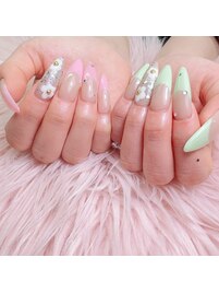 パステルカラーで春ネイル★