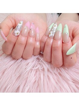 アートネイル ギャラリー(Art nail Gallery)/パステルカラーで春ネイル★