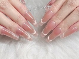 シンプルロングネイル