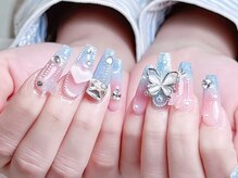 シーアンドビーネイル(C&B Nail)/チップ長さだし持ち込みデザイン