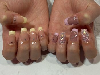 パステル フレンチネイル