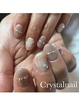 クリスタルネイル ボンベルタ橘店(CRYSTAL NAIL)/チェックネイル