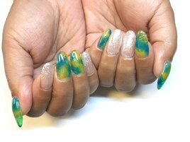 クリアタイダイネイル