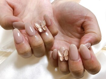 キキネイル たまプラーザ店(kikinail)/上品バタフライネイル