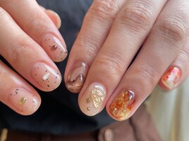 ちぐはぐニュアンスネイル