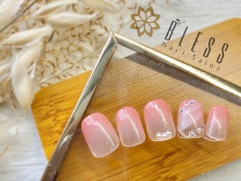 ネイルアンドアイラッシュサロン ブレス 長町南駅店(BLESS)/ダブルチェックがかわいい♪