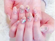 デコール 心斎橋(DECOR)/チークハートストーンネイル