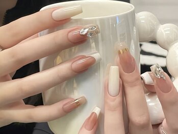 モルフォネイル(Morpho nail)/#ワンホンネイル #キラキラ