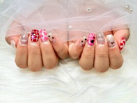 ハート尽くしネイル