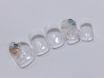 クリスタルネイル ボンベルタ橘店(CRYSTAL NAIL)/フラワーネイル