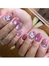 ブリス(Bliss produced by syisyu)/ピンクマグネットネイル