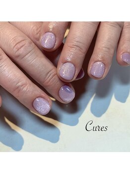 キュアーズ ネイル(CURES NAIL)/さくら色マグネットネイル
