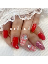 チェックネイル