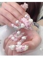 アイシーネイル 新宿店(icy nail)&nbsp;ロングゴテゴテも好きです*3Dパーツは持ち込みです