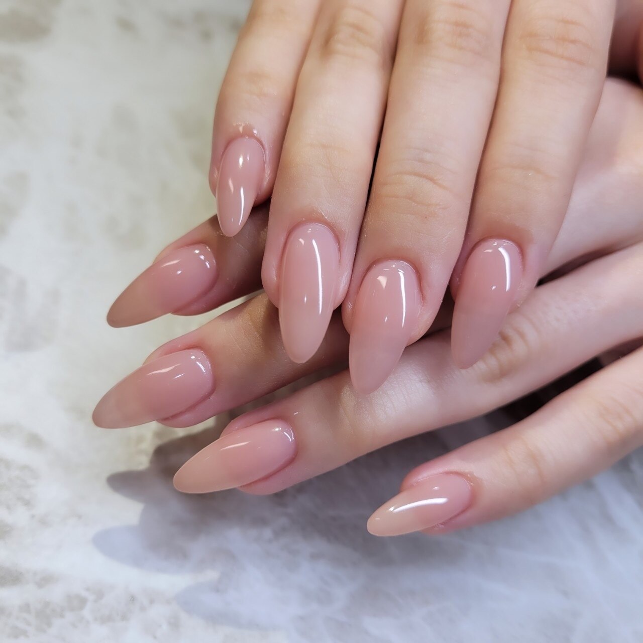 【ハンドネイル】ワンカラーorクリアorラメグラ(甘皮/オイルケア込) 4980