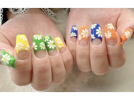 お花いっぱいネイル