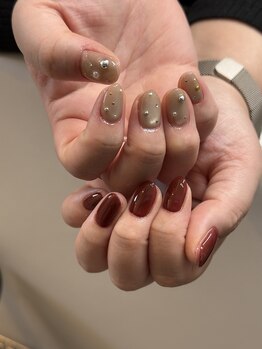 mixカラーとベージュmag