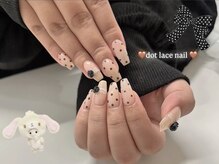 ルルシアン 代々木(luluchien)/ドットレースネイル♪